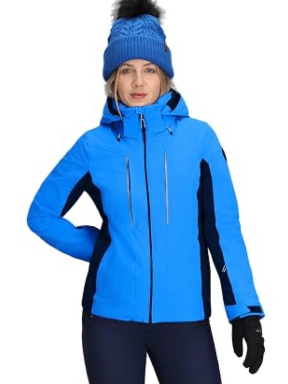 OBERMEYER Vintage Glade Ski Jacket, blue and black